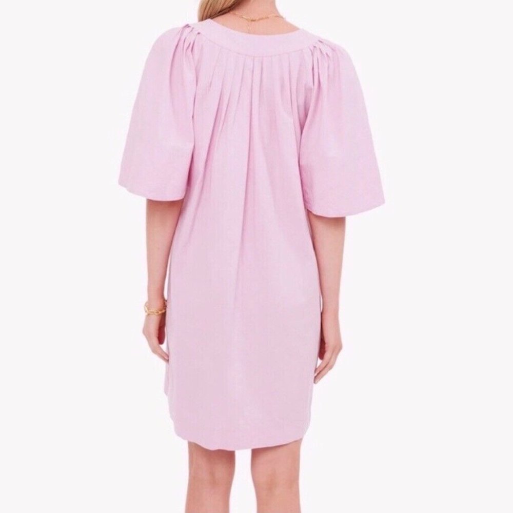 Tuckernuck Pomander Place Linen Flutter Dress Pink Coquette Coastal Beachy - Picture 2 of 16
